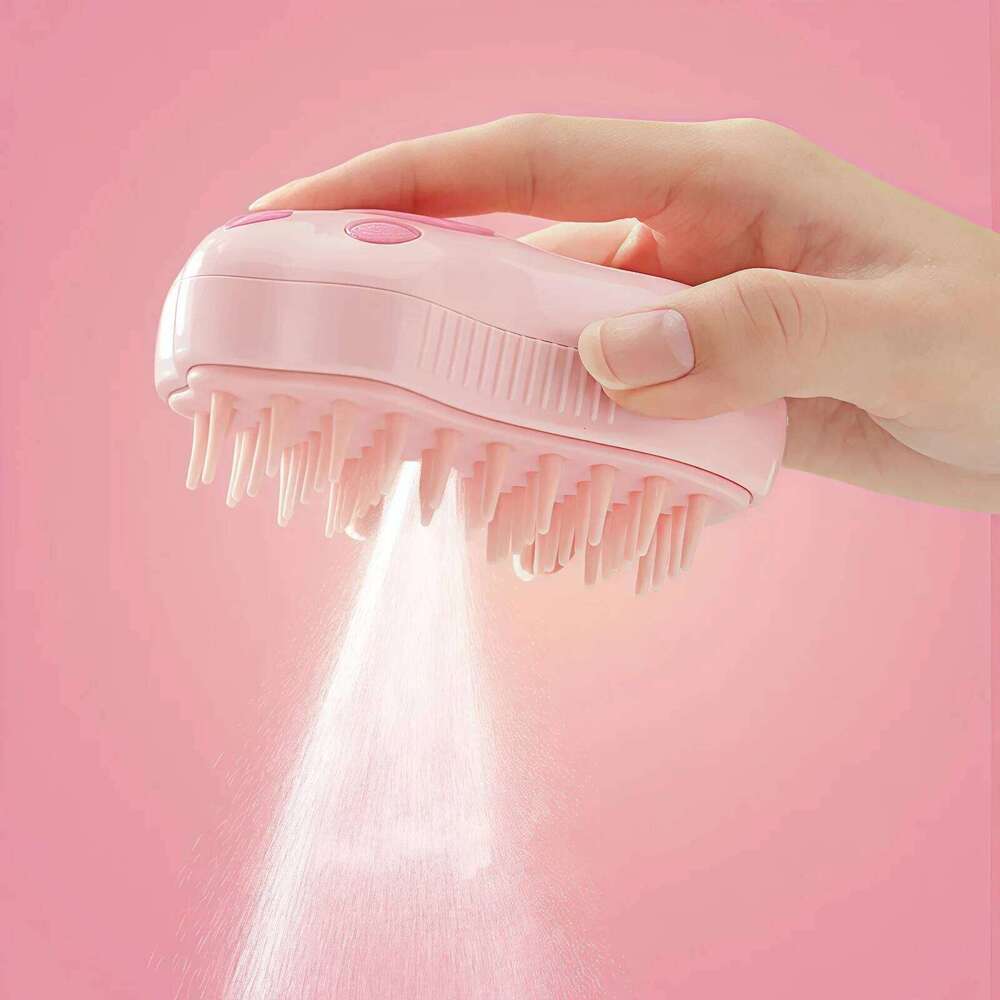Cat Dog Steamy Steam Brush Sprayer for Pet Grooming Tool Shedding 3 in 1 Electric Sprays Massage Combs