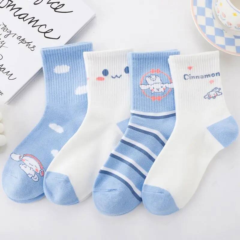 Designer New Sanrio Cartoon Cinnamoroll Socks Cute Men And Women Middle-Aged Children Mid-Tube Socks Versatile Students Autumn And Winter