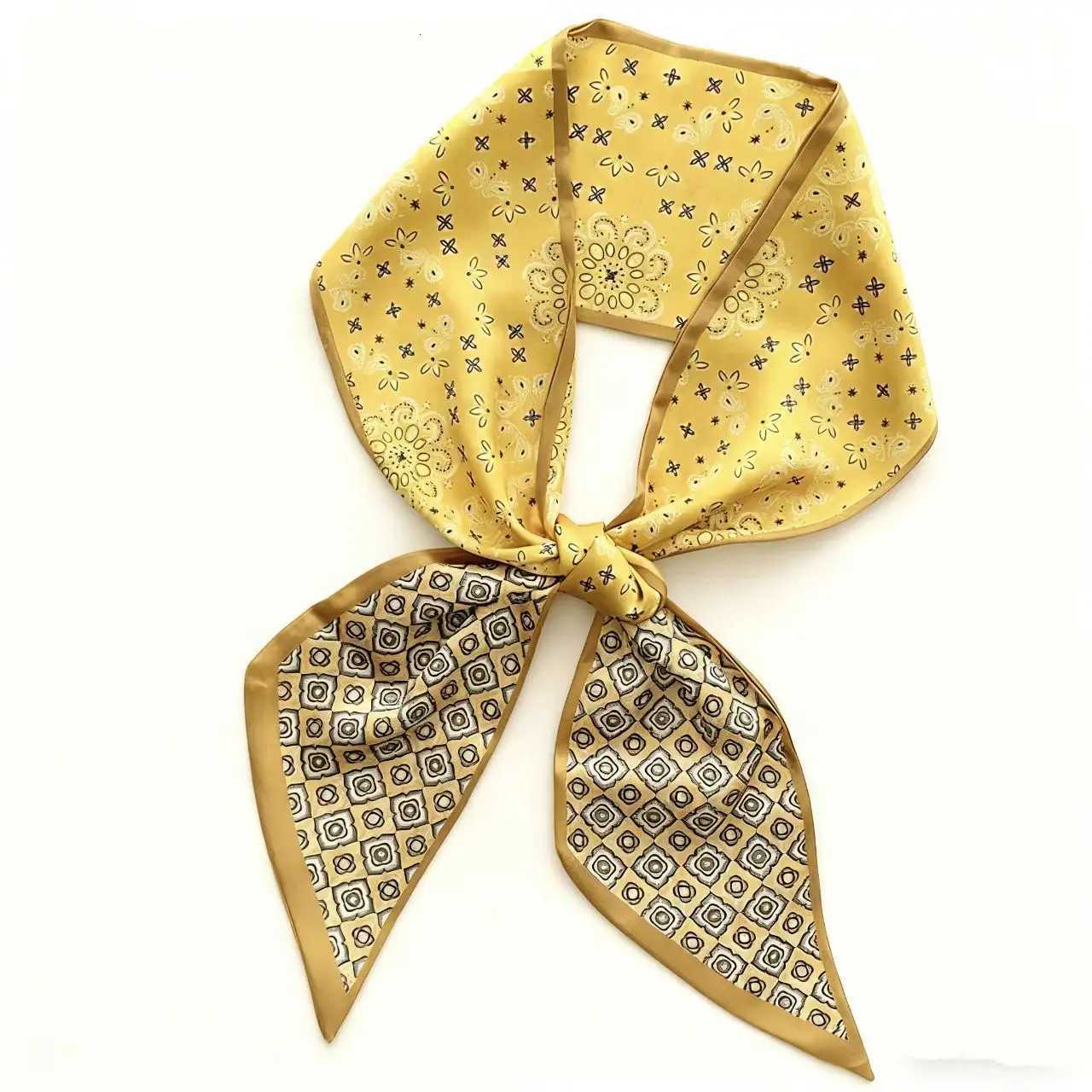 1pcs Women Silk Scarf Shawl Fashion Luxury Long Narrow Small Silk Scarves Ladies Headband Headscarve Brand Wrist Towel Foulard Z260330