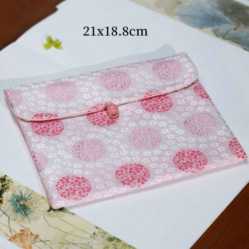 Chinese Embroidery Multiple Styles Embroidered Flowers Texture Sutra Storage Bag Luxury Text Scripture Bag Sutra Organizer Buddhist Religious Item Clu