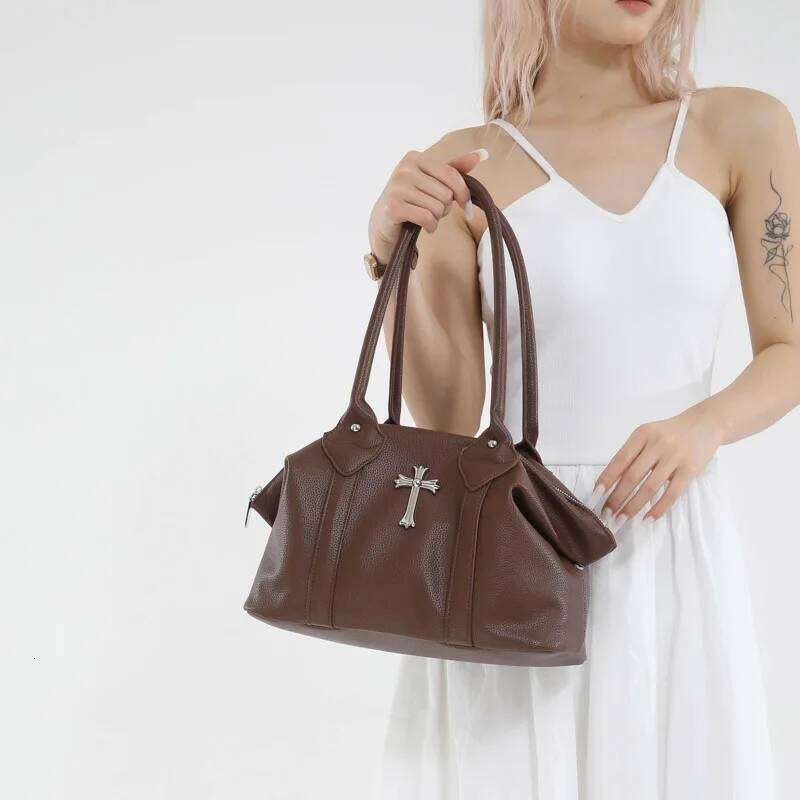 Retro Design Women S Top Handle Y K Cool Girl S Vintage Shoulder Bag Female Large Crossbody Bags Pu Leather Handbag Totes TIANOUDAISHU