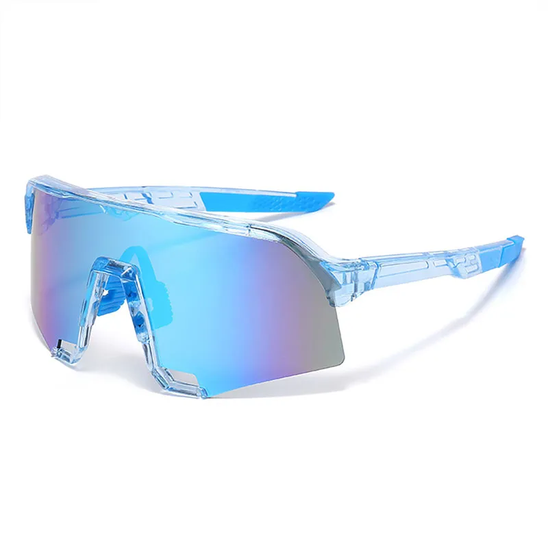 New Fashionable Glittering Hiking Sports Sunglasses Outdoor Cycling Eye Protection Ski Goggles UV Protective Sunglasses