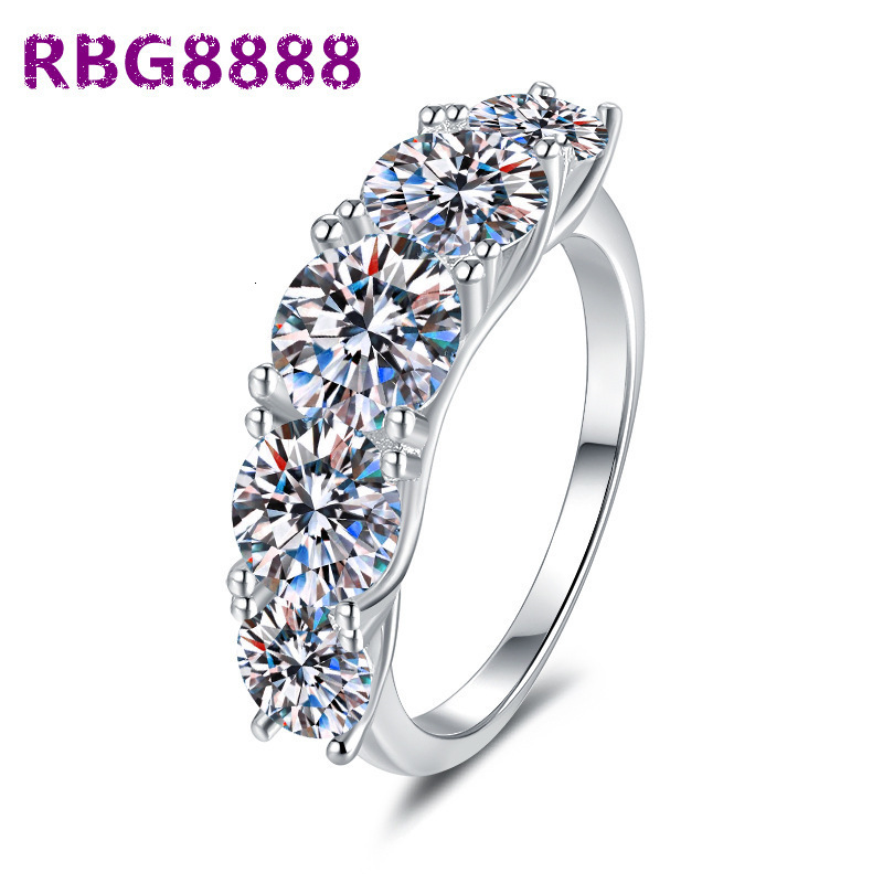 Factory Wholesale 36ct Round Cut VVS1 Fine Jewelry 925 Sterling Moissanite Rings for Women Wedding Engagement Ring Jewelry