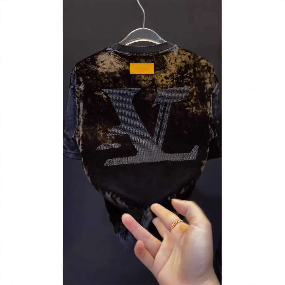 luxury Summer Letter Embroidery Pattern Niche Versatile Comfortable Fashionable Personality Design Stylish Short Sleeve High-end Top