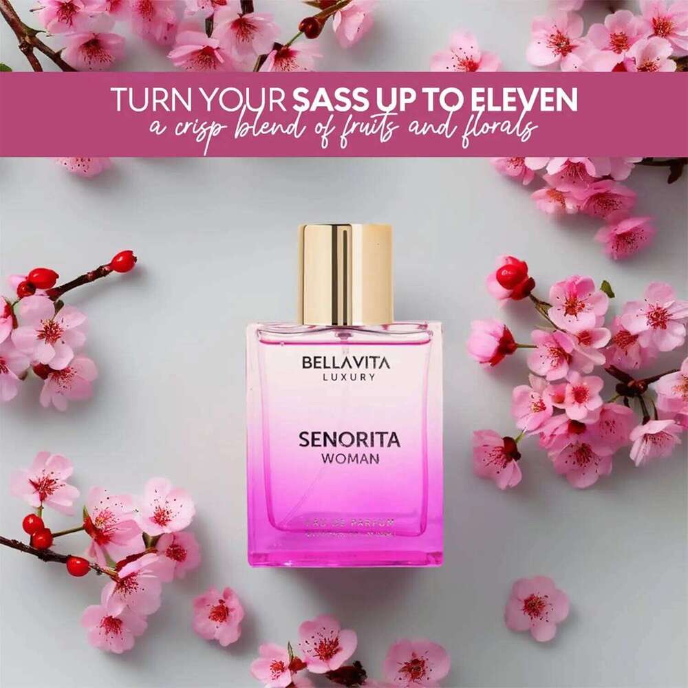 BellaVita Luxury SENORITA Women's Perfume 3.4 Fl.oz Eau De Parfum Fragrance for Women 26Y0330