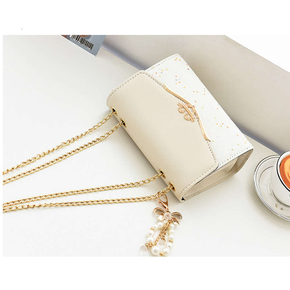 Shoulder Bag Sequined Chain Small Square Bag Designer Bag Trendy And Versatile Single Crossbody Bag Commute Leisure Underarm Bag Luxury Bag Evening Ba