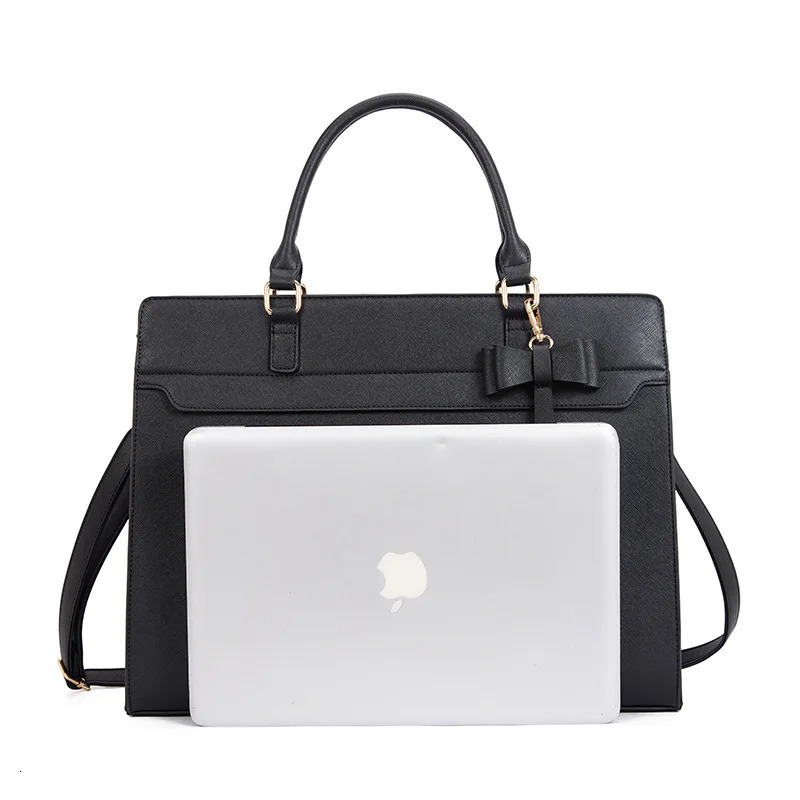 Womens Large Capacity 156 Inch Laptop Briefcase MultiFunctional Tote Handbag Shoulder Crossbody Work Bag 260317