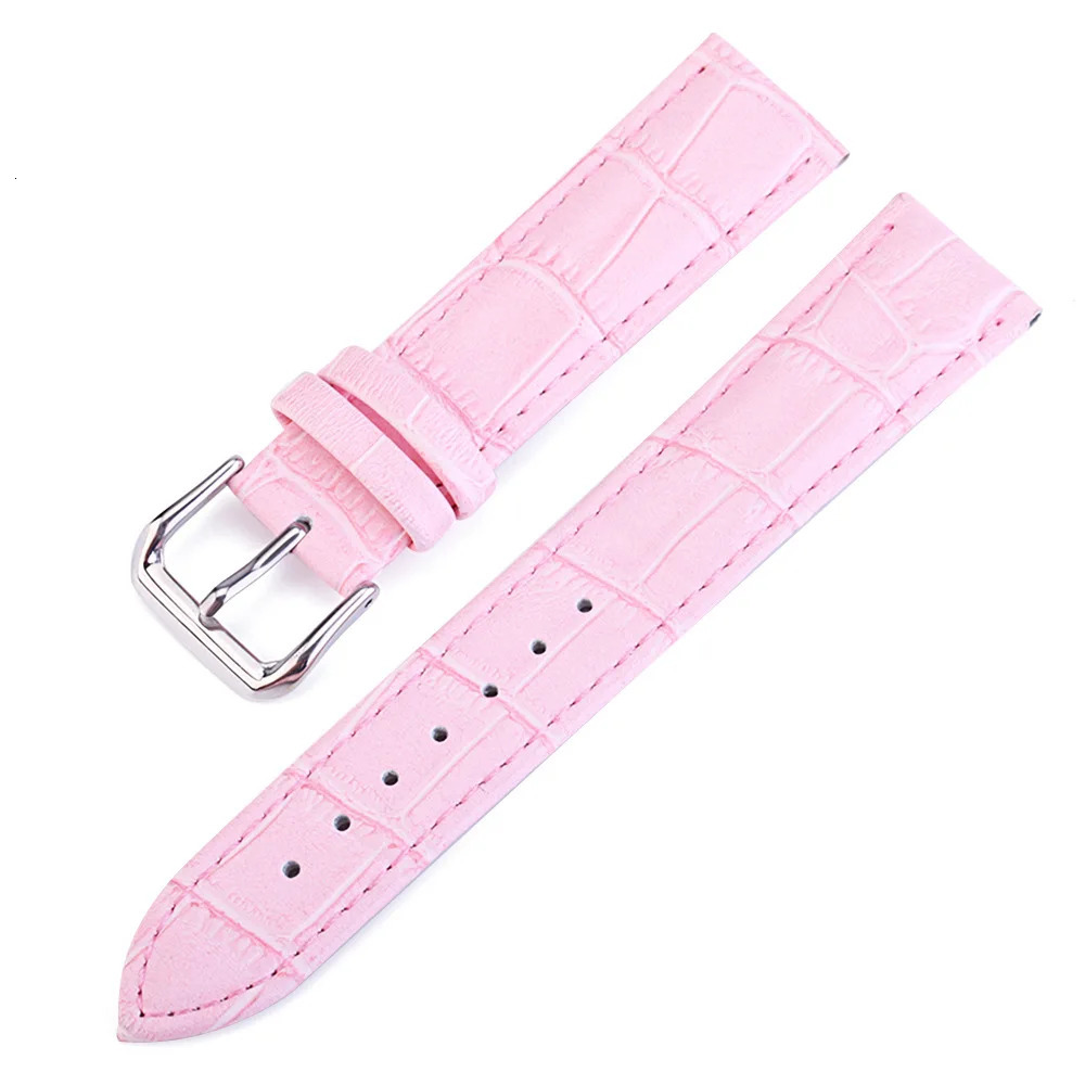 Pattern Genuine Leather Strap Watch Band Watchband 12 13 14 15 16 17 18 19 20 22 24 mm Cow 260318
