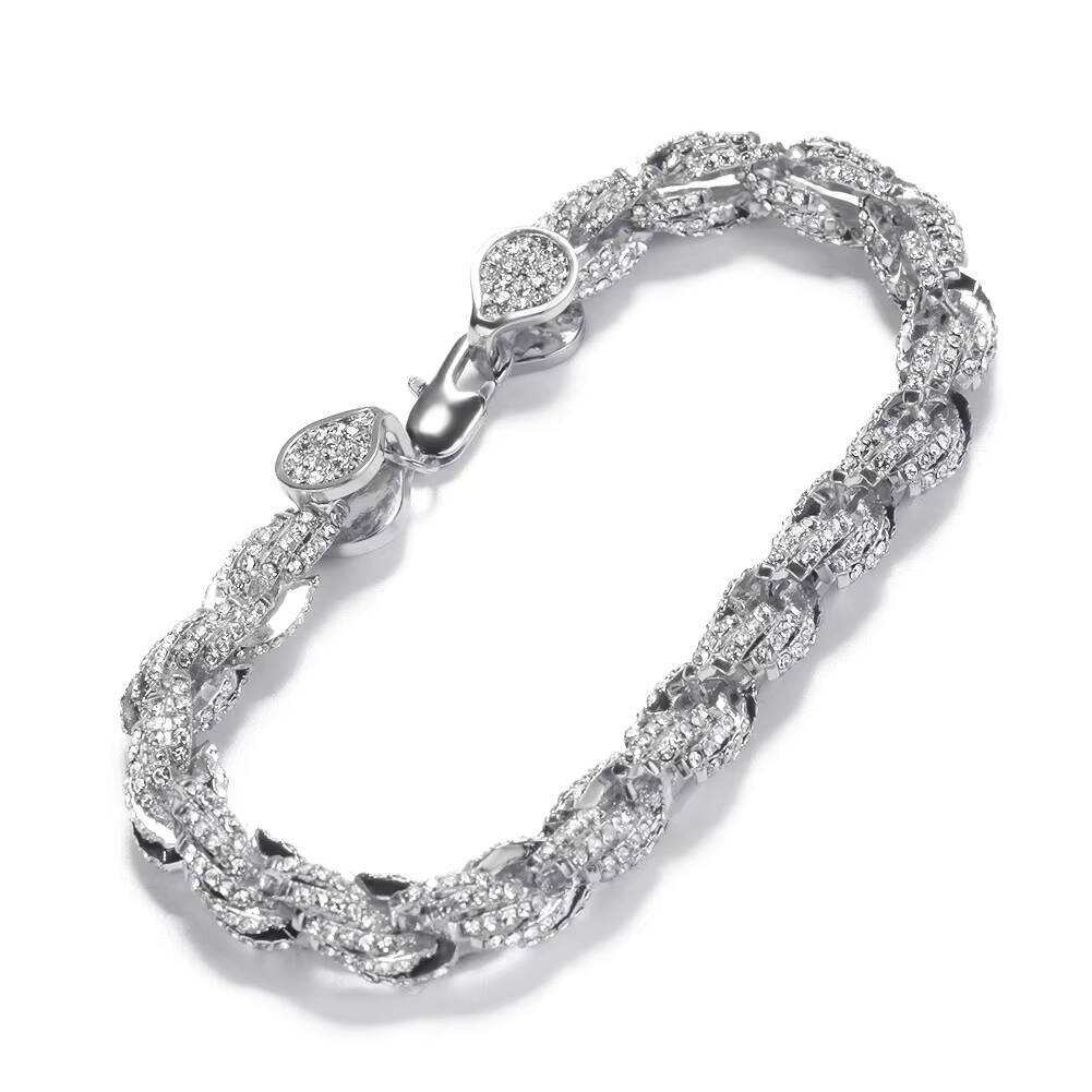 Fashionable Hip-hop Cut Twisted Rope Hemp Rope Bracelet for Men and Women