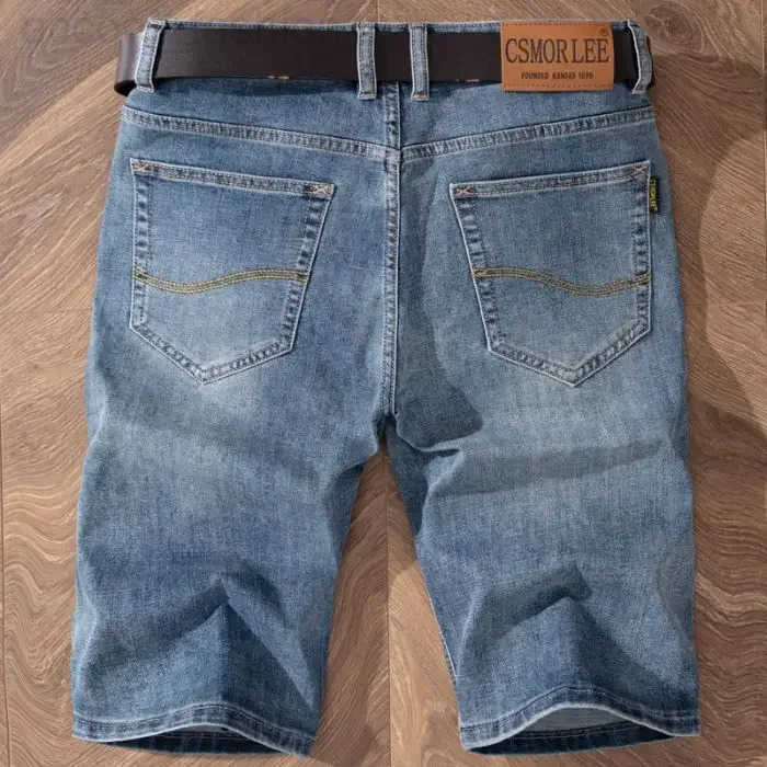 2025 Summer Brand Stretch Thin Bermuda Masculina Cotton Denim Jeans Jorts Men Knee Length Soft Ropa Hombre Shorts H260330