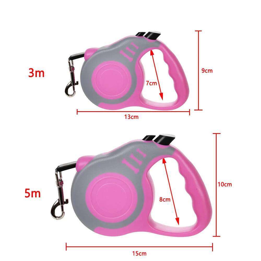 Pet Dog 3m 5m Hiking Outdoor Automatic Extending Leash For Small Large Dogs Retractable Cat Rope Chihuahua Pug Supplies