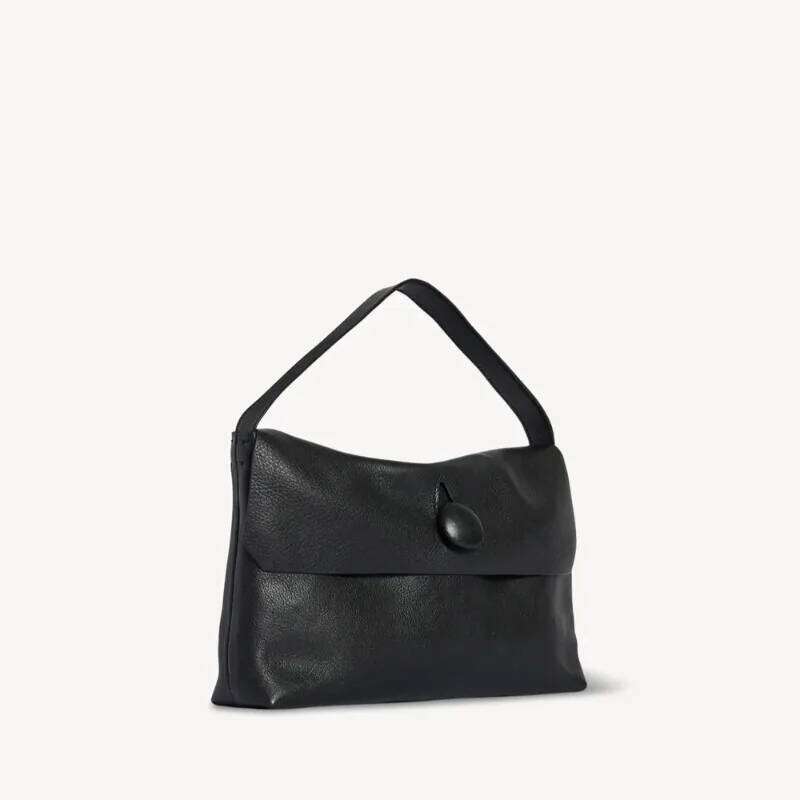 Sally Bags For Women New Flap Closure Secured By A Leather Covered Button With Single Flat Handle Supple Texture Refined Finish TIANOUDAISHU