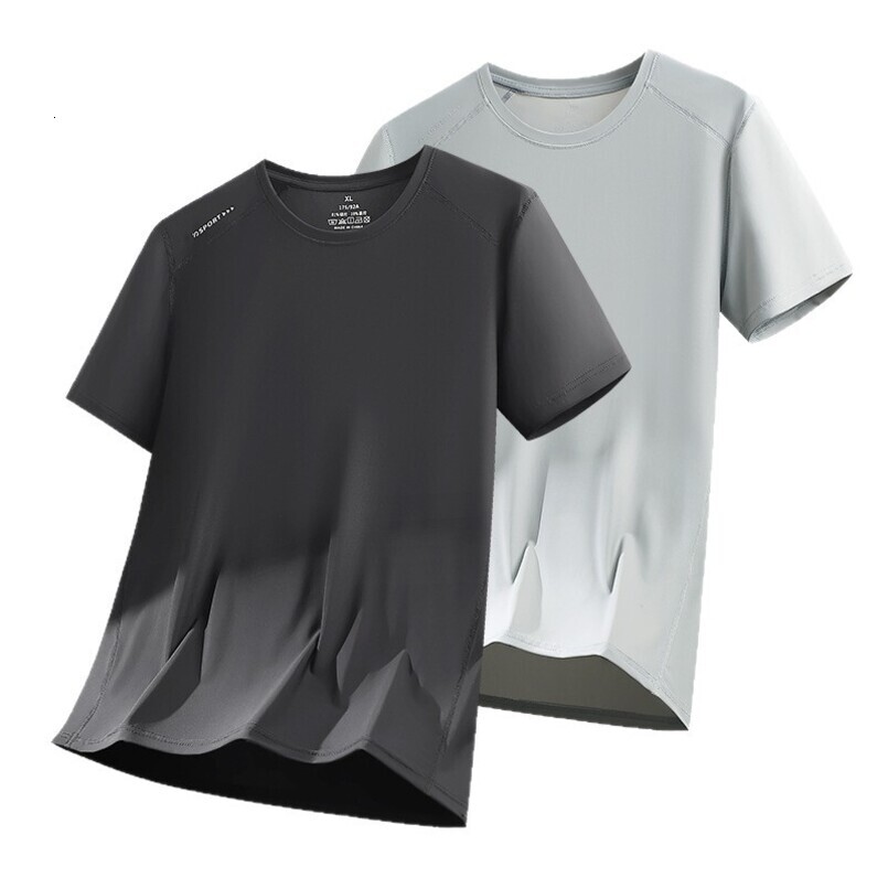 Ice silk quick-dry workwear T-shirt, can be printed with logo, corporate culture advertising shirt, short-sleeved, unisex, plus size, ice-feel T-shirt