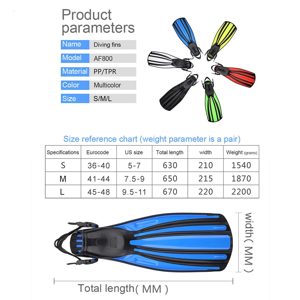 THAISTONEColorful Free Diving Fin Foot Full Pocket Harpoon Fishing Snorkeling Bob Scuba Equipment and Accessories 260312