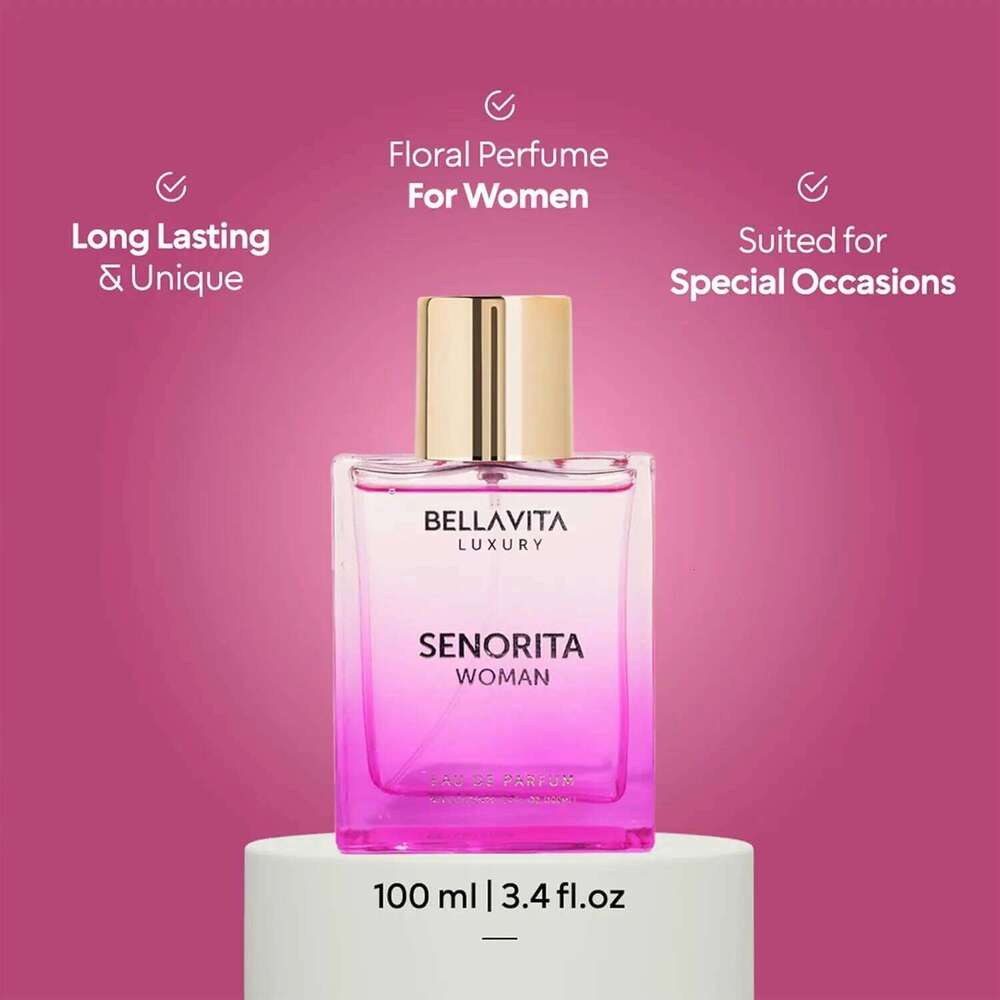 BellaVita Luxury SENORITA Women's Perfume 3.4 Fl.oz Eau De Parfum Fragrance for Women 26Y0330