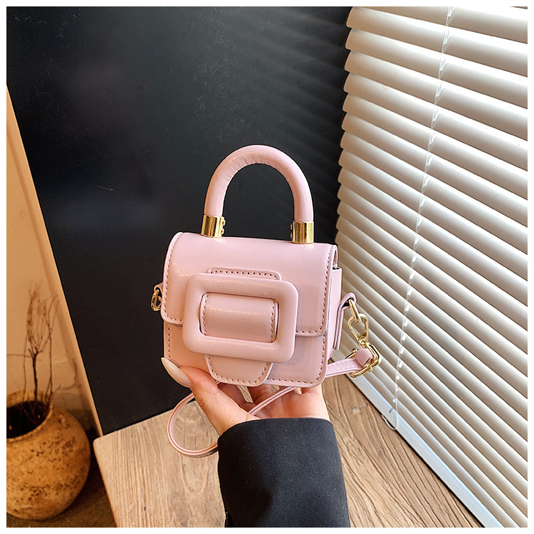 Free Shipping High Value Mini Glossy Handbag for Women Cute Small Crossbody Bag with Top Handle Versatile Little Purse in Multiple Colors
