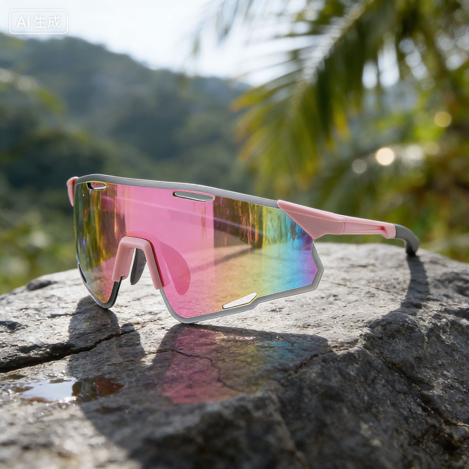 New European and American Sunglasses Outdoor Sports Glasses Mountain Road Bike Sunglasses TR90 Ultra Light Cycling Glasses