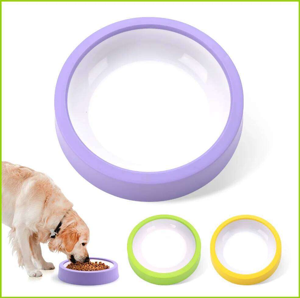 Pet Slow Feeder Fun Non Slip Anti-Gulping Slower Food Feeding Dishes Eco Dog Bowl for Large Medium Small Dogs Puppy 26W0330