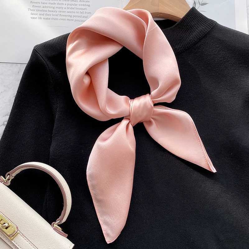 70Cm 100 Mulberry Silk Scarf Women Square Scarves Bandana Wrap Kerchief Mulberry Spring Fashion Luxury Headband Hijab Shawls Z260330