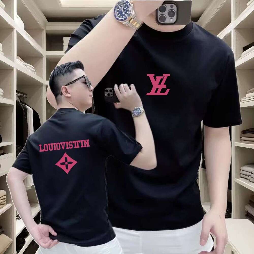 2026 New Summer Old-Dengjia Trendy Brand Loose Casual Fashion Short-Sleeve T-Shirt High-Quality Men's Clothing