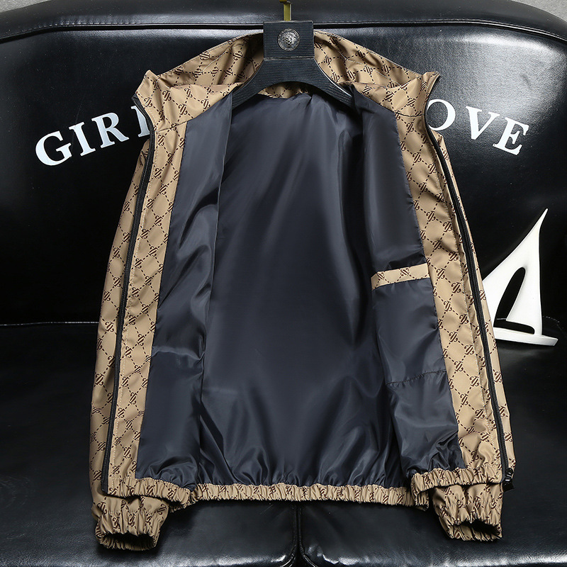 Clothes European Station Light Luxury Men's Clothing Plus Size Spring Jacket Men's Casual Hooded Loose Oversized Coat Trendy