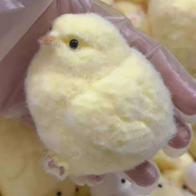 Kawaii Miniature Slow Rebound Squeeze Sticky Handmade TPR Mini Chick Stress Relief Squishy New Fidget Toy