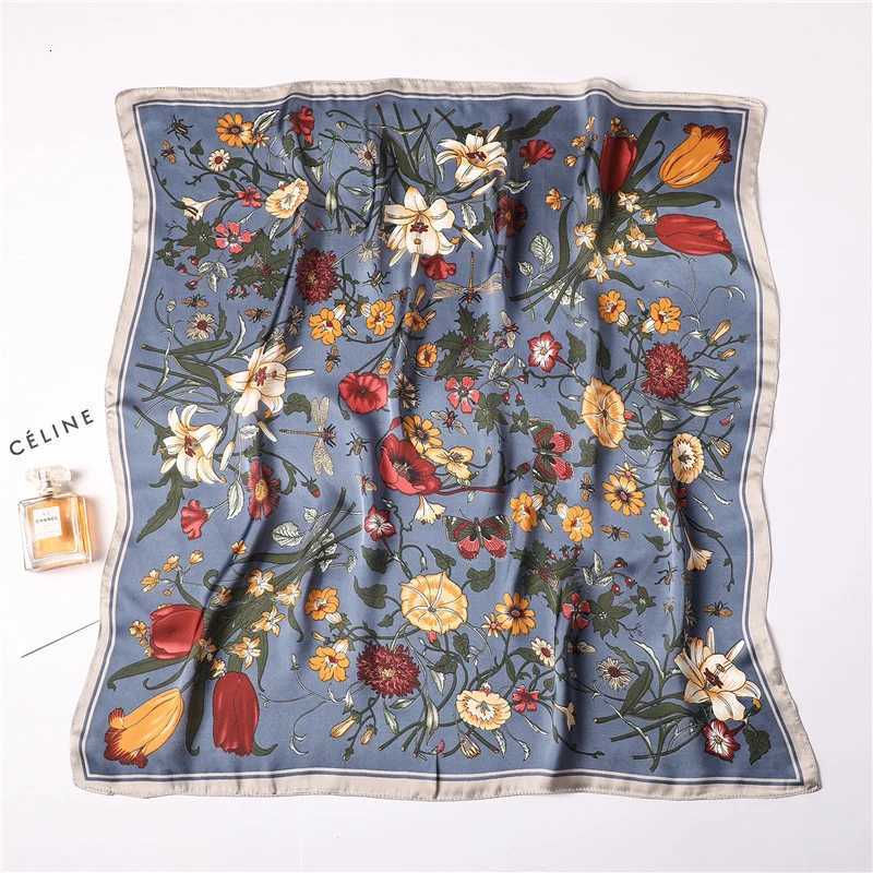 Luxury New Printed Scarves Wens Silk Scarf Spring and Summer Floral Decorations Small Neckties Hairbands Bags Wholes X2603281