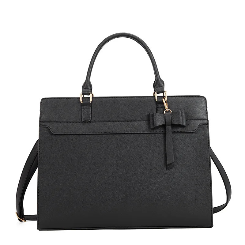 Womens Large Capacity 156 Inch Laptop Briefcase MultiFunctional Tote Handbag Shoulder Crossbody Work Bag 260317