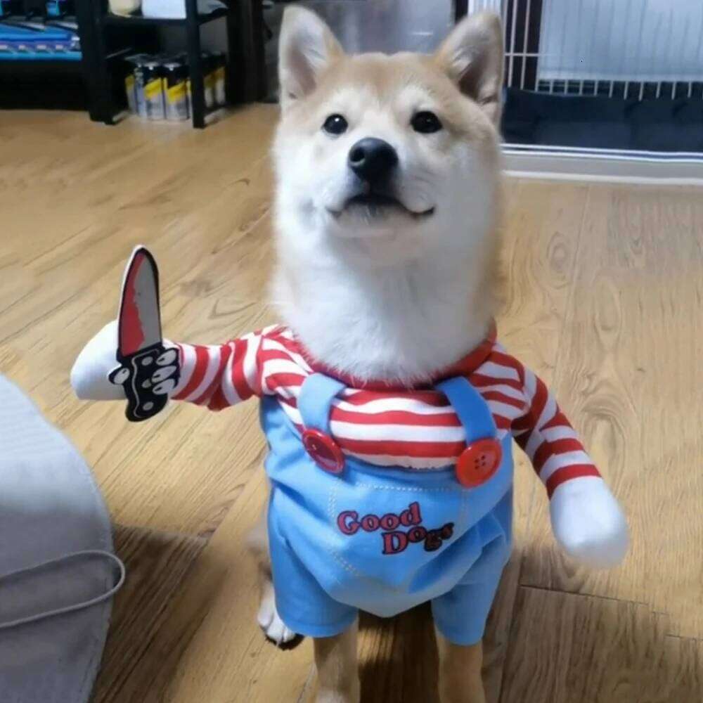 Pet Dog Cosplay Costumes Fashion Halloween Party Dressed Up Puppy Print Clothes for Small Medium Dogs Cats Chihuahua Pug Outfits