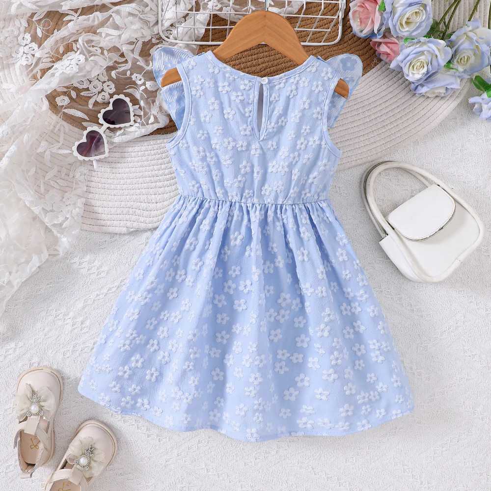 Girls Spring/Summer 3D Jacquard Bow DressT260330