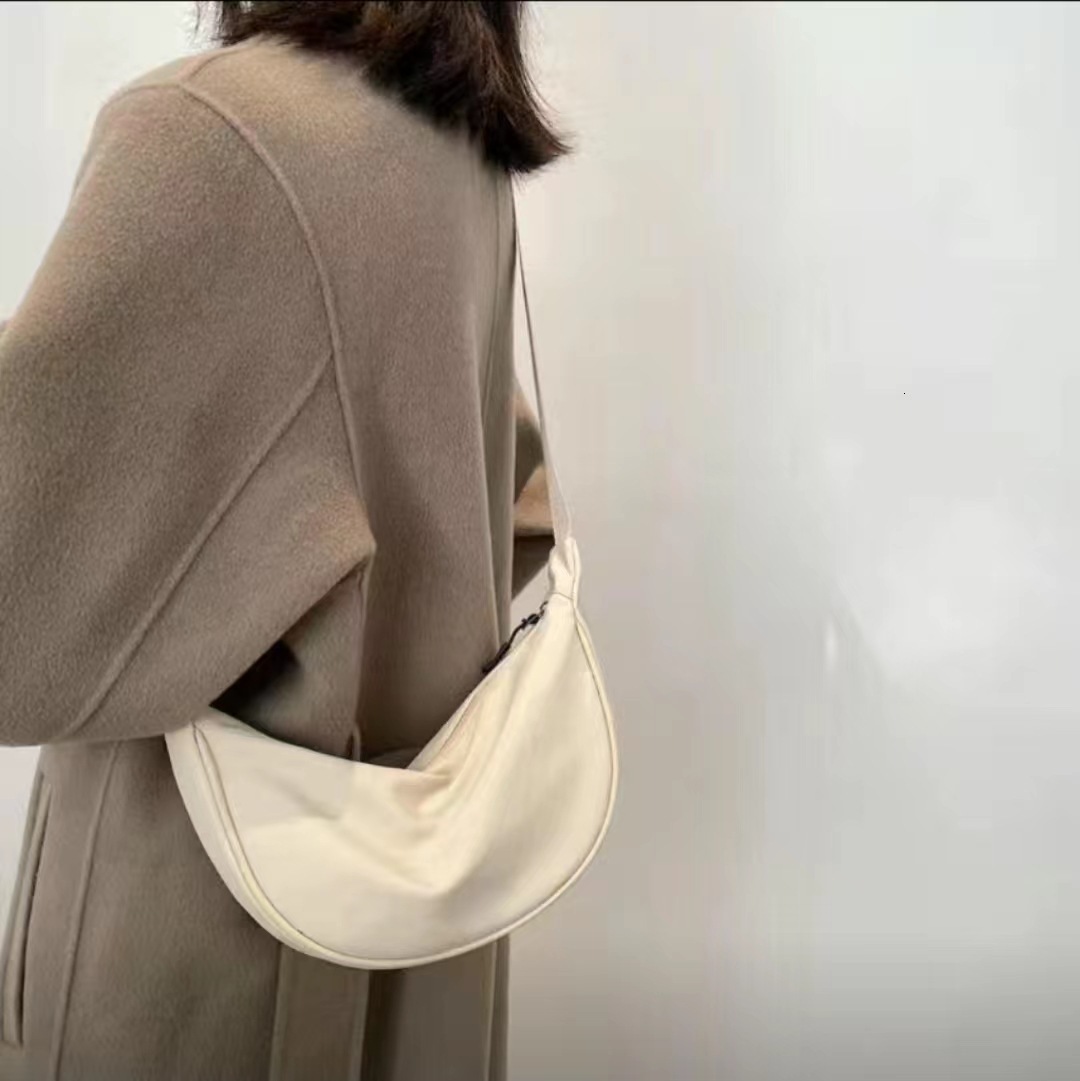Free Shipping High Value Crescent Crossbody Bag for Women Nylon Sling Shoulder Bag
