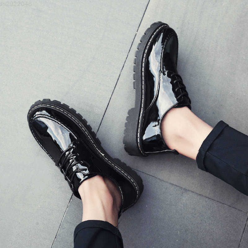 Men Spring Autum Leather Boots Men Fashion Ankle Boots Business Casual Man Lace-up Shoes Chunky Snow Boots Work Shoes K260328