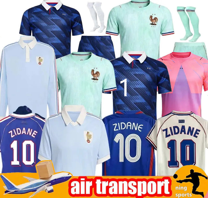 2026 French Soccer Jerseys france jersey world cup 26 27 MBAPPE DEMBELE national team Olise Kids retro Football ZIDANE HENRY tops Shirt maillot de foot