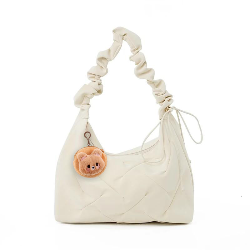 New Casual Versatile High-End Quilted Ruffled Shoulder Crossbody Bag