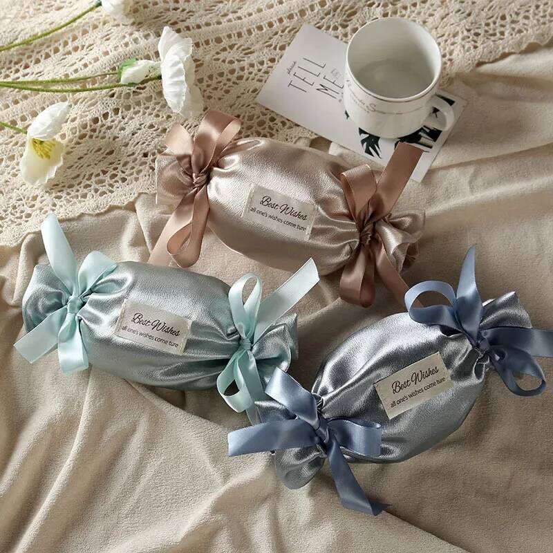 Chinese Embroidery Pcs Lot Minimalist Luxury Satin Drawstring Favor Bags Multi Color Gift Pouches For Weddings Festival Parties Clutch Bags