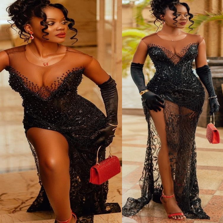 2k26 Black Prom Dress 2026 Sheath Beaded Sheer Neck High Split Sequined Evening Dress Sequined Birthday Formal Women Pageant Dinner Party Gowns Dresses ZJ088