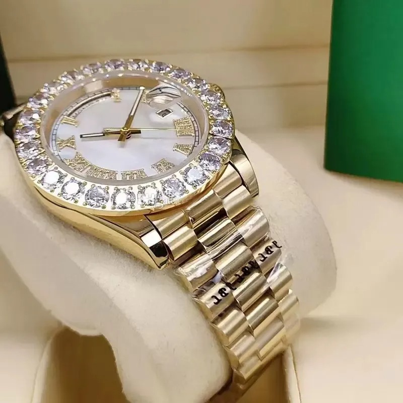 44mm high quality AAA+ men's watch mens diamond watches men automatic mechanical wristwatch man stainless steel buckle sport waterproof wristwatc