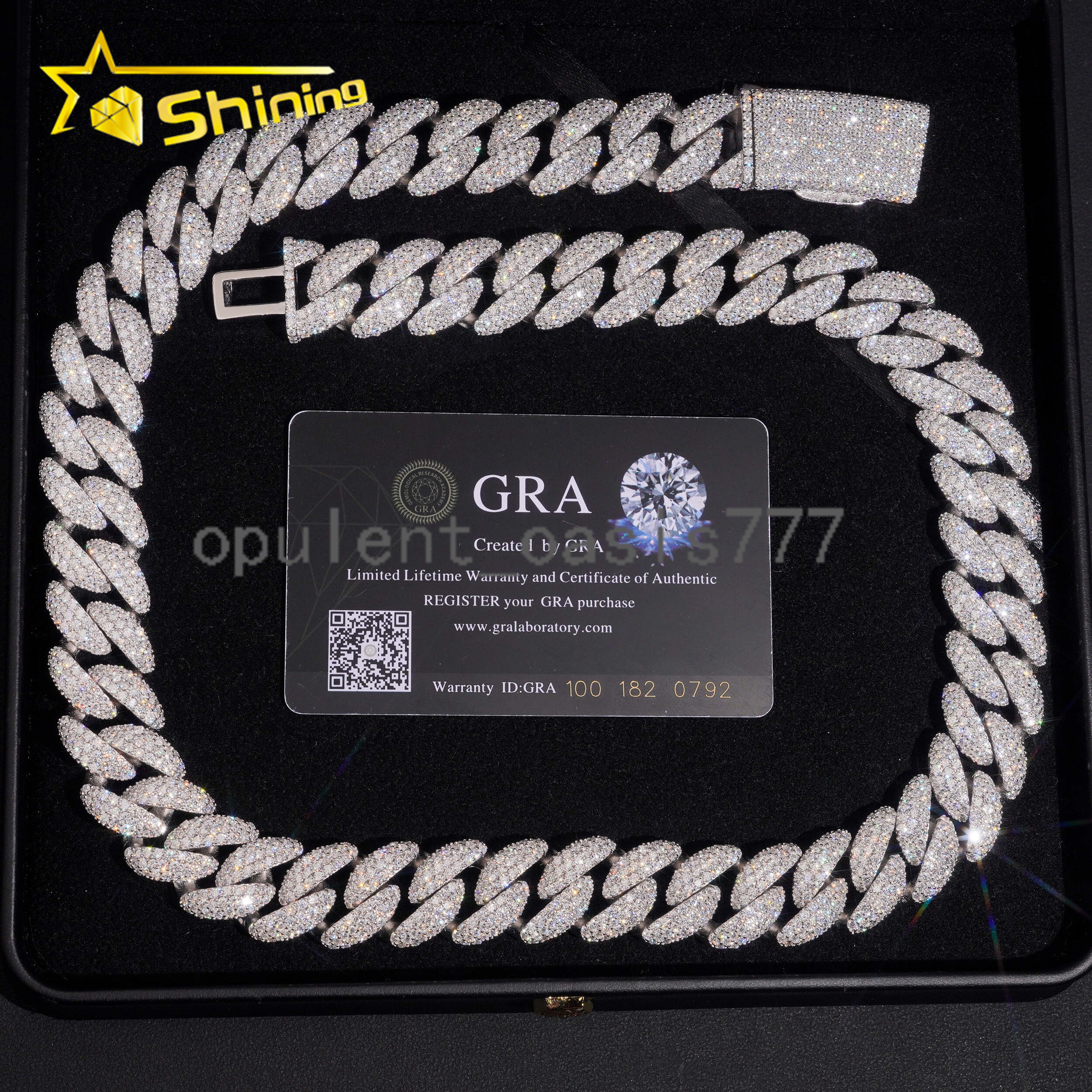 Pass Diamond Tester Iced Out 18mm VVS Moissanite Cuban Link Chain Hip Hop Jewelry Custom Luxury 925 Silver Chain for Men
