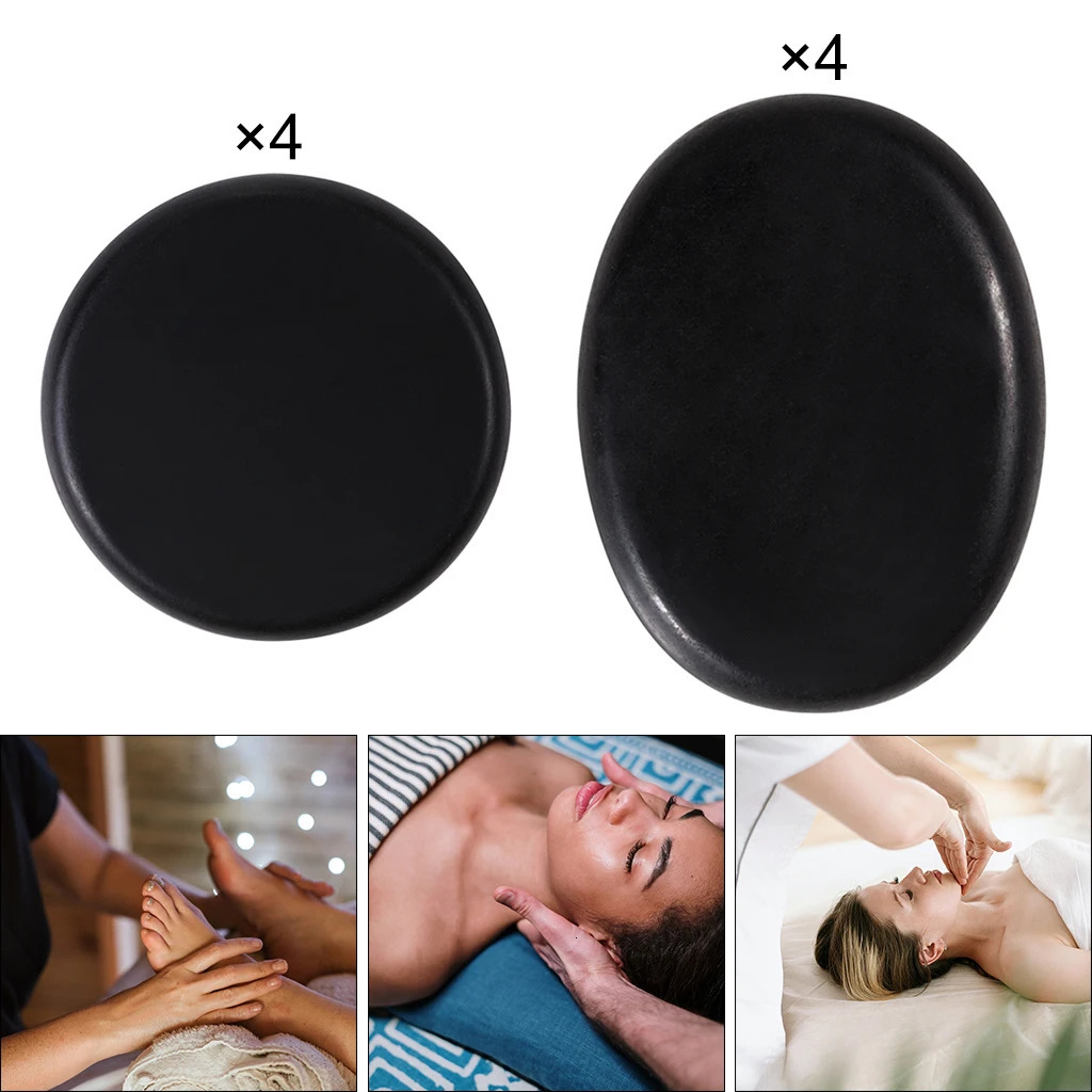 4Pcs Large Stone Massage Set Relaxing Basalt Stones Home Spa Essential Oils Massage Rocks Warmer Jade Stone Massage Tool 260316