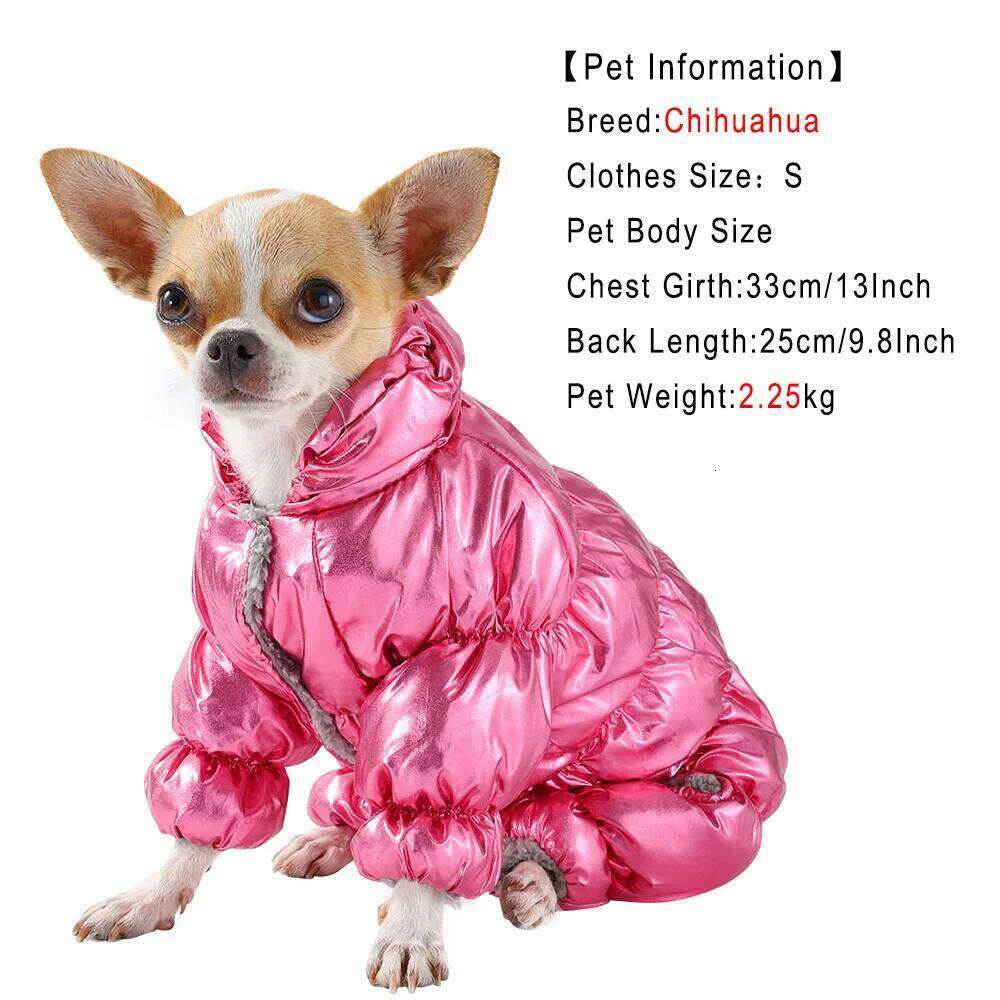 Hiking Pet Dog Jacket Coat For Small Medium Dogs Winter Waterproof Puppy Jumpsuit Cat Warm Clothes French Bulldog Pug Clothing