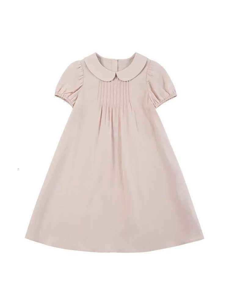 Female Child Clothes Girls Dresses Childrens Summer Short Sleeve Dress School Sundress Childrens Pink Skirt Thin for WomenT260330