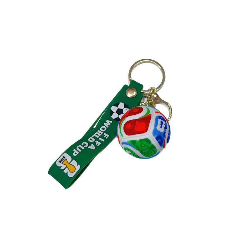 free shipping 2026 Creative World Cup Soccer Keychain, Cartoon Car Doll Key Ring, Unisex Backpack Bag Charm Gift Accessory