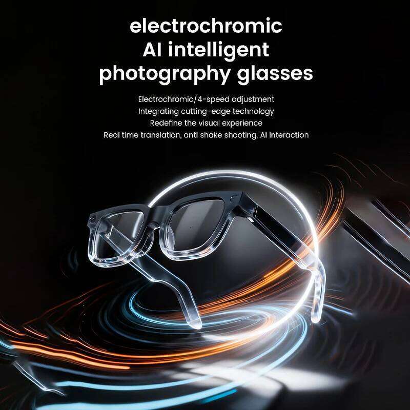 E02c Smart HD Photo Video Record Openai Real-Time Translation Touch Photochromic Lenses Bluetooth Call Music Glasses - view 3