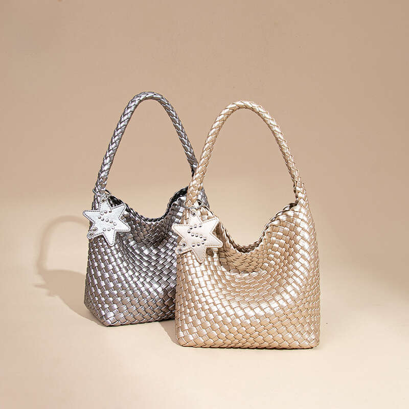 Single Shoulder Underarm Fashion Handwoven Women S Trendy Simple Handheld Basket Mother Bag SENYY
