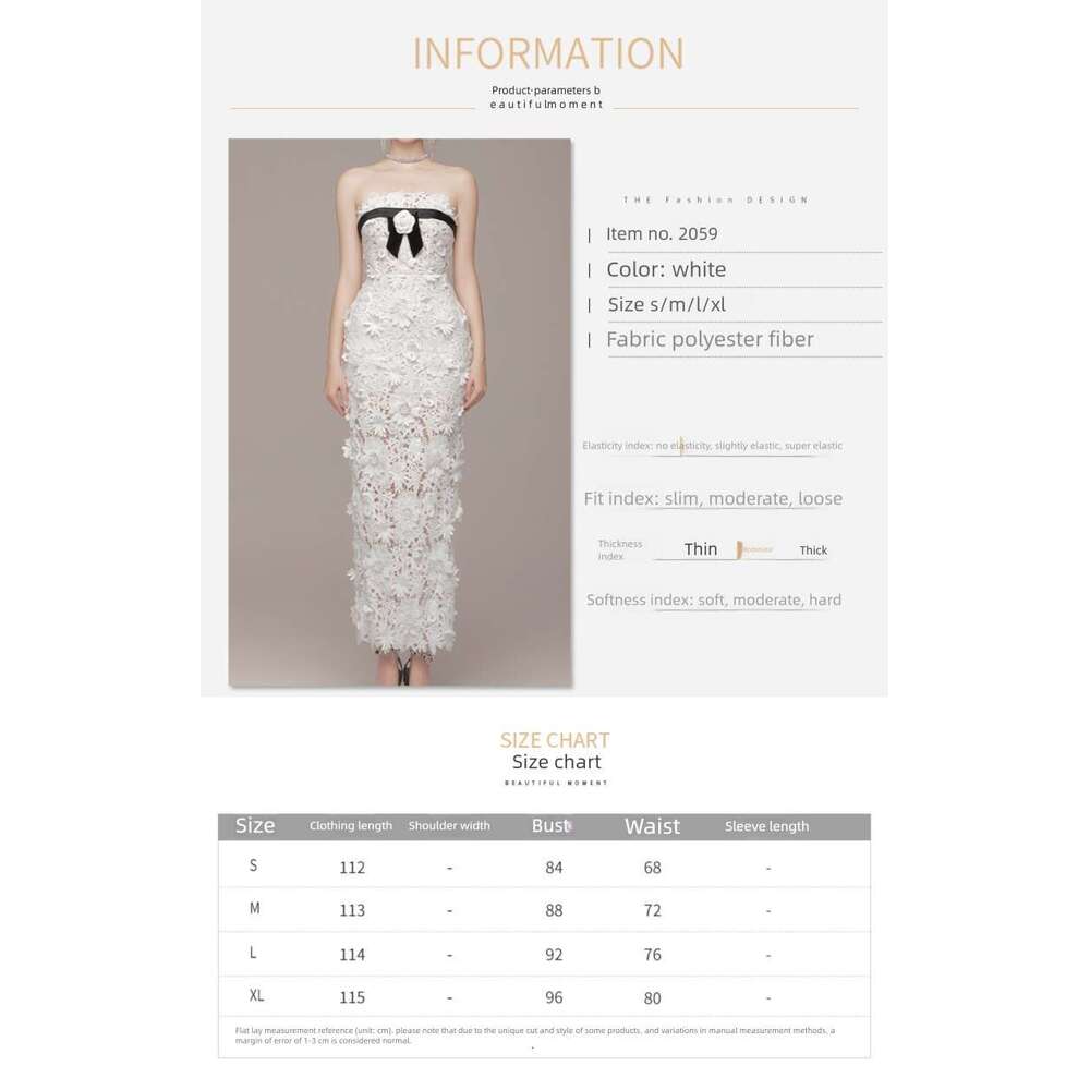 Women's Clothing 2026 Summer New Camellia Fresh Strapless Slim-Fit Dress 2059 Qipao Hanfu Silk