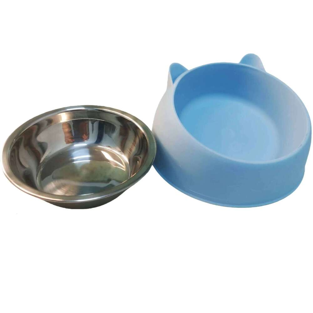 Durable Cat feeding bowl Inclined Stainless Steel small dog Drinking Feeder cat accessories Pet drinker supplies petkit scraper 26W0330