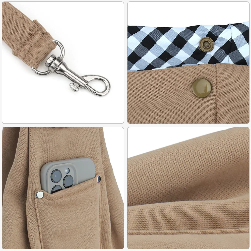 Portable Pet Shoulder Bag Phone Pocket Outdoor Dog Cat Bag Puppy Kitten Travel Handbag 260316