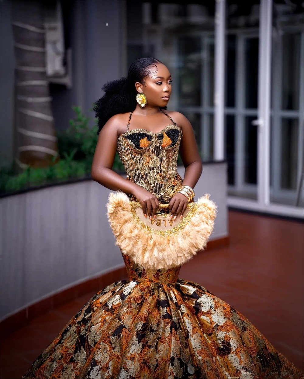 2026 Aso Ebi Nigerian Printed Mermaid Prom Dresses Halter Beaded Evening Formal Party Second Birthday Engagement Reception Gowns Dress For Special Occ
