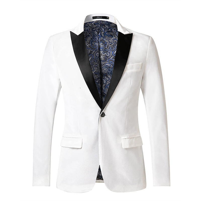 New Mens Suede Blazer Slim Fit Single Button Fashion Wedding Prom Evening Suit Mens Suit