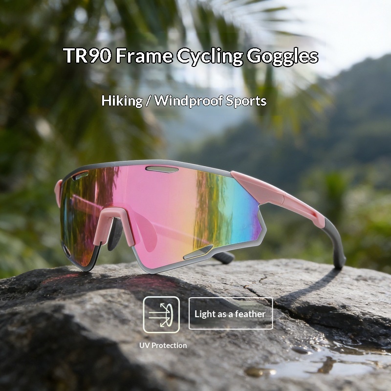 New European and American Sunglasses Outdoor Sports Glasses Mountain Road Bike Sunglasses TR90 Ultra Light Cycling Glasses
